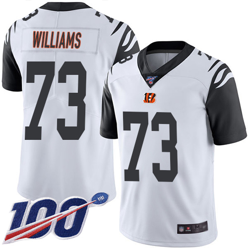 Cincinnati Bengals Limited White Men Jonah Williams Jersey NFL Footballl #73 100th Season Rush Vapor Untouchable->cincinnati bengals->NFL Jersey
